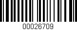 Código de barras (EAN, GTIN, SKU, ISBN): '00026709'