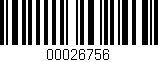 Código de barras (EAN, GTIN, SKU, ISBN): '00026756'