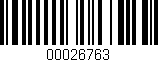 Código de barras (EAN, GTIN, SKU, ISBN): '00026763'