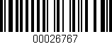Código de barras (EAN, GTIN, SKU, ISBN): '00026767'