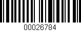 Código de barras (EAN, GTIN, SKU, ISBN): '00026784'