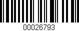 Código de barras (EAN, GTIN, SKU, ISBN): '00026793'