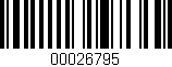 Código de barras (EAN, GTIN, SKU, ISBN): '00026795'
