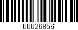 Código de barras (EAN, GTIN, SKU, ISBN): '00026856'
