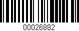 Código de barras (EAN, GTIN, SKU, ISBN): '00026882'