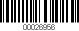 Código de barras (EAN, GTIN, SKU, ISBN): '00026956'