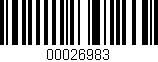 Código de barras (EAN, GTIN, SKU, ISBN): '00026983'
