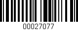 Código de barras (EAN, GTIN, SKU, ISBN): '00027077'