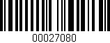 Código de barras (EAN, GTIN, SKU, ISBN): '00027080'