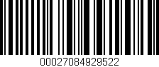 Código de barras (EAN, GTIN, SKU, ISBN): '00027084929522'