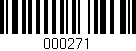 Código de barras (EAN, GTIN, SKU, ISBN): '000271'