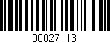 Código de barras (EAN, GTIN, SKU, ISBN): '00027113'