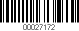 Código de barras (EAN, GTIN, SKU, ISBN): '00027172'