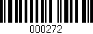 Código de barras (EAN, GTIN, SKU, ISBN): '000272'