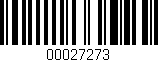 Código de barras (EAN, GTIN, SKU, ISBN): '00027273'