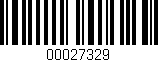 Código de barras (EAN, GTIN, SKU, ISBN): '00027329'