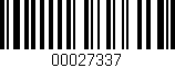 Código de barras (EAN, GTIN, SKU, ISBN): '00027337'