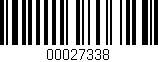 Código de barras (EAN, GTIN, SKU, ISBN): '00027338'