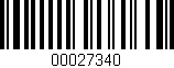 Código de barras (EAN, GTIN, SKU, ISBN): '00027340'