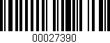 Código de barras (EAN, GTIN, SKU, ISBN): '00027390'