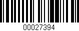 Código de barras (EAN, GTIN, SKU, ISBN): '00027394'