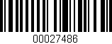 Código de barras (EAN, GTIN, SKU, ISBN): '00027486'