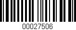 Código de barras (EAN, GTIN, SKU, ISBN): '00027506'
