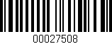 Código de barras (EAN, GTIN, SKU, ISBN): '00027508'
