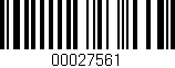 Código de barras (EAN, GTIN, SKU, ISBN): '00027561'