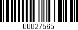 Código de barras (EAN, GTIN, SKU, ISBN): '00027565'