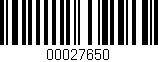 Código de barras (EAN, GTIN, SKU, ISBN): '00027650'