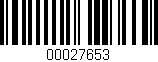 Código de barras (EAN, GTIN, SKU, ISBN): '00027653'
