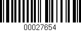 Código de barras (EAN, GTIN, SKU, ISBN): '00027654'