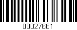Código de barras (EAN, GTIN, SKU, ISBN): '00027661'