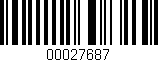 Código de barras (EAN, GTIN, SKU, ISBN): '00027687'