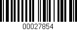 Código de barras (EAN, GTIN, SKU, ISBN): '00027854'