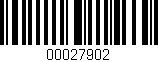 Código de barras (EAN, GTIN, SKU, ISBN): '00027902'