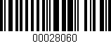 Código de barras (EAN, GTIN, SKU, ISBN): '00028060'