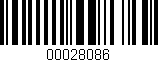 Código de barras (EAN, GTIN, SKU, ISBN): '00028086'