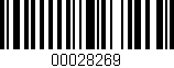Código de barras (EAN, GTIN, SKU, ISBN): '00028269'