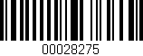 Código de barras (EAN, GTIN, SKU, ISBN): '00028275'