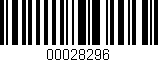 Código de barras (EAN, GTIN, SKU, ISBN): '00028296'