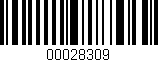 Código de barras (EAN, GTIN, SKU, ISBN): '00028309'