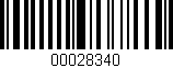 Código de barras (EAN, GTIN, SKU, ISBN): '00028340'