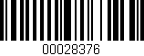 Código de barras (EAN, GTIN, SKU, ISBN): '00028376'