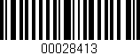 Código de barras (EAN, GTIN, SKU, ISBN): '00028413'