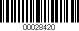 Código de barras (EAN, GTIN, SKU, ISBN): '00028420'