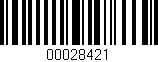 Código de barras (EAN, GTIN, SKU, ISBN): '00028421'