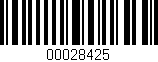 Código de barras (EAN, GTIN, SKU, ISBN): '00028425'