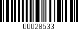 Código de barras (EAN, GTIN, SKU, ISBN): '00028533'